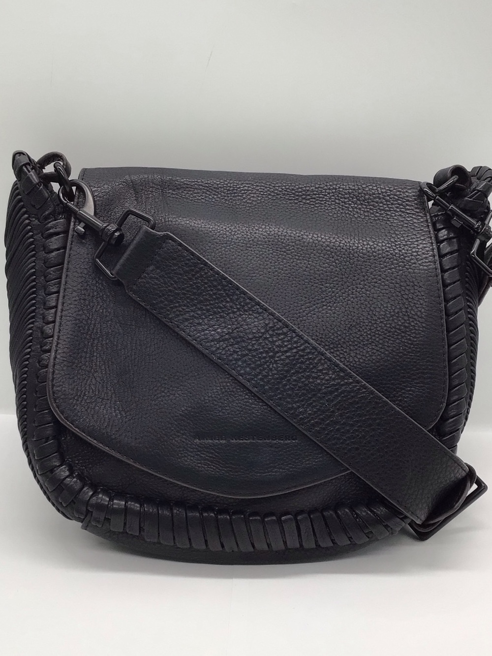 Aimee Kestenberg All For Love Black Pebble Leather Crossbody Bag - Picture 2 of 12